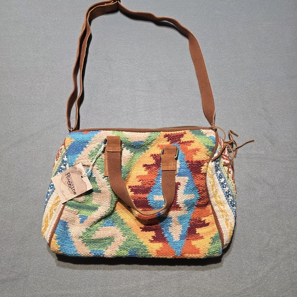 NWT Ruggine Aztec Bohemian Multicolor Women's Purse Length 12in Height 10in - Picture 3 of 5